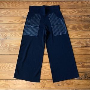 PerSe black dress pants with black bead detail